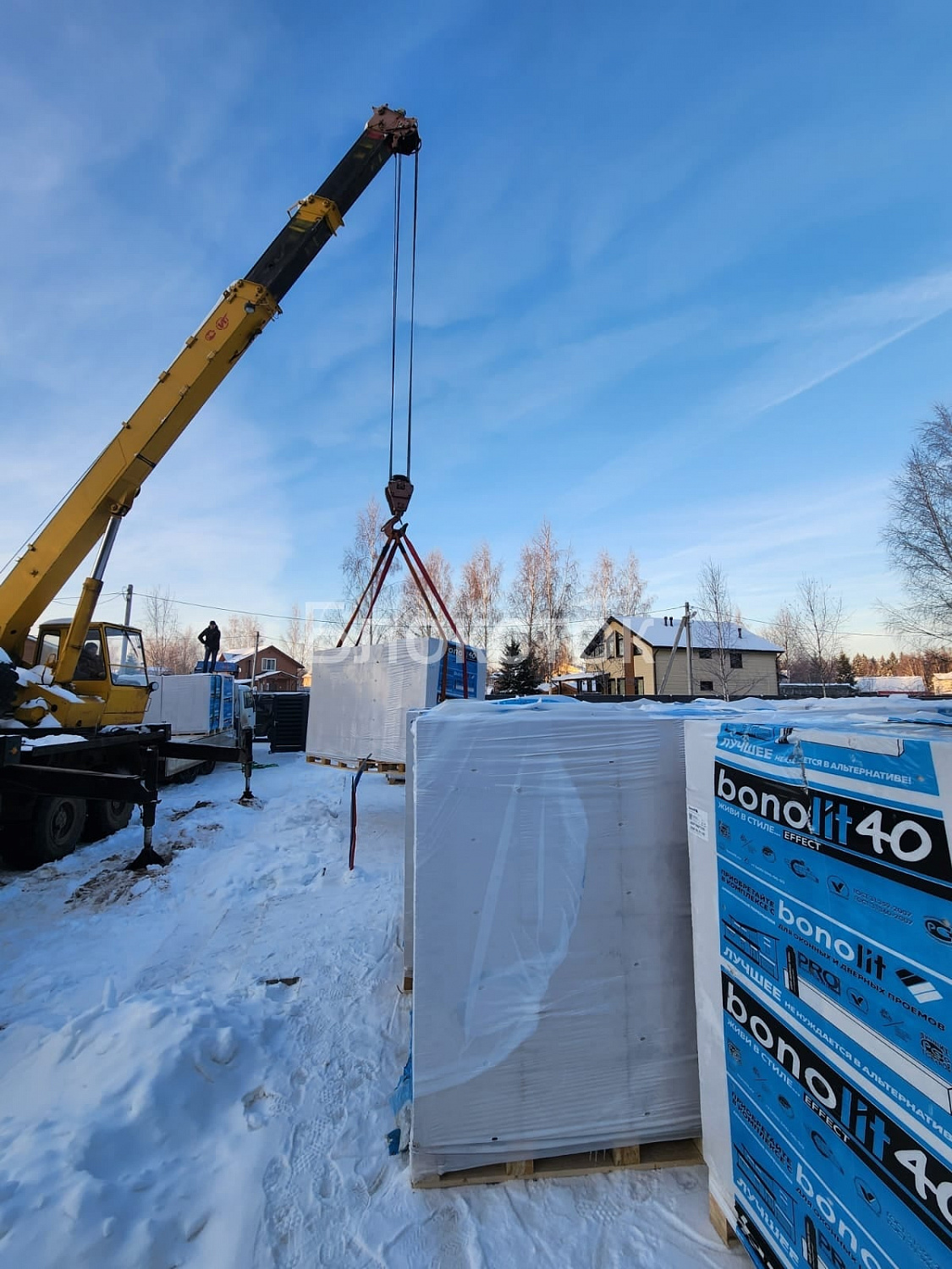 Газобетонные блоки Бонолит Проджект Электросталь D500 600х50х250 перегородочные